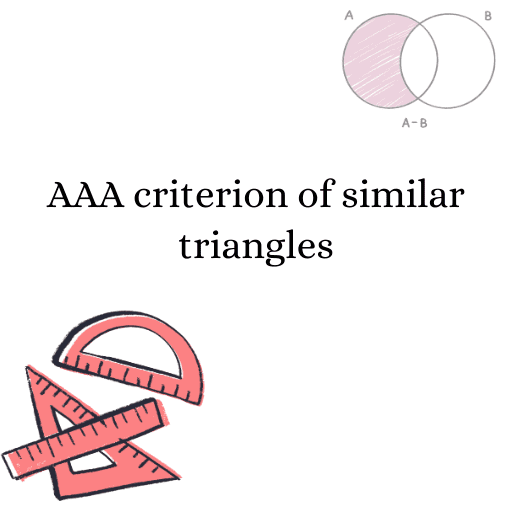 AAA criterion of similar triangles